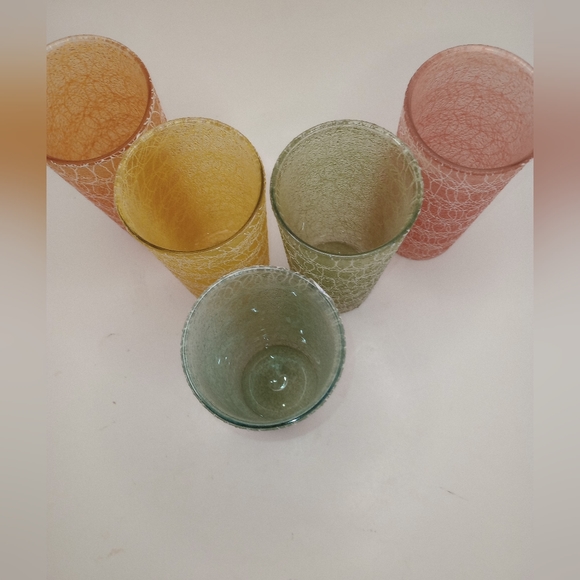 Set of 5 Vintage Spaghetti String MCM Glasses - Picture 4 of 13